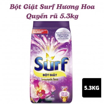 Bột Giặt Surf Hương Hoa Quyến rũ 5.3kg